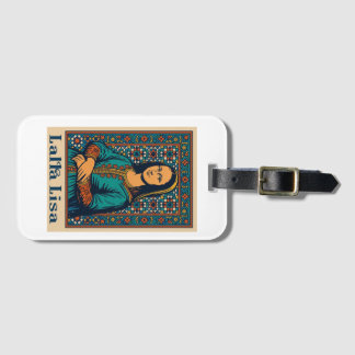 Lalla Lisa - Mona Lisa mit marokkanischer Mosaik A Gepäckanhänger