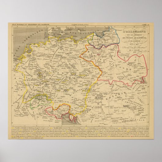 L'Allemagne 1373 a 1437 Poster (Vorne)