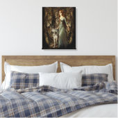"LaLoba" überzogene Canvas Print Leinwanddruck (Insitu (Schlafzimmer))