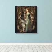 "LaLoba" überzogene Canvas Print Leinwanddruck (Insitu (Holzboden))