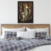 "LaLoba" überzogene Canvas Print Leinwanddruck (Insitu (Schlafzimmer))