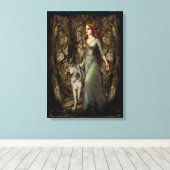 "LaLoba" überzogene Canvas Print Leinwanddruck (Insitu (Holzboden))