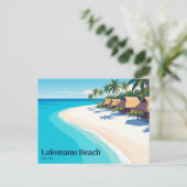 Lalomanu Beach Samoa Postkarte (Stehend Vorderseite)