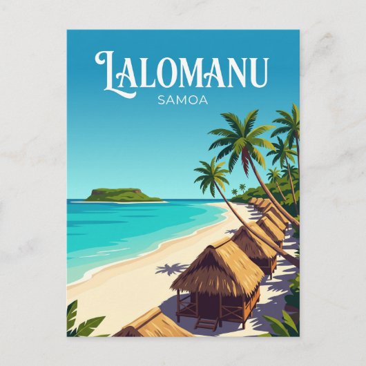 Lalomanu Beach Samoa Postkarte (Vorderseite)