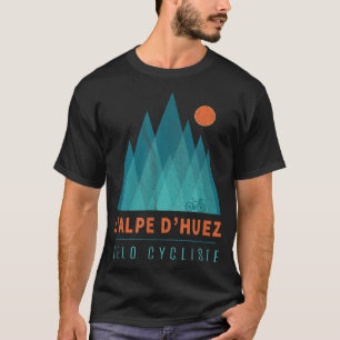 L'Alpe D'Huez Velo Cycliste Geschenk für Radfahrer T-Shirt
