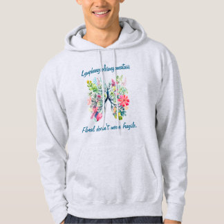 LAM Floral bedeutet nicht fragile Kapuzenjacke Swe Hoodie