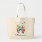 LAM Floral Doesn't Mean Fragile Tote Bag Jumbo Stoffbeutel (Vorne)