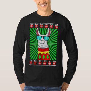 Lama Alpaca Christmas Ugly Christmas T-Shirt