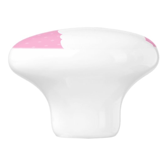 Lama Alpaca Rosa Keramikknauf (Seitenansicht)