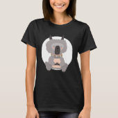Lama Alpaca Yoga Pose Yogi Namaste T-Shirt (Vorderseite)