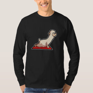 Lama Alpaca Yoga Posen Sport Gymnastik Ohmmm Hear T-Shirt