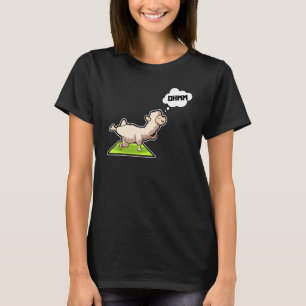 Lama Alpaca Yoga Posen Sport Gymnastik Ohmmm Hear T-Shirt