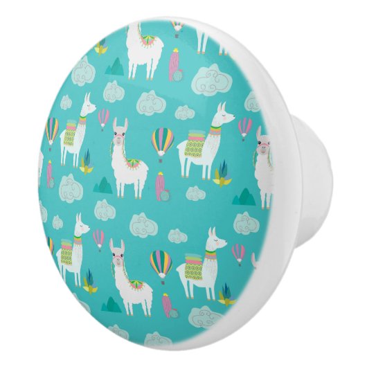 Lama-Alpakas Keramikknauf (Rechts)