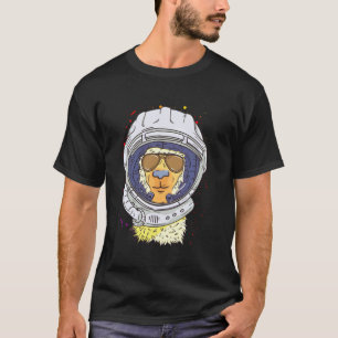 Lama-Astronaut lustiger Weltraum und Lama T-Shirt