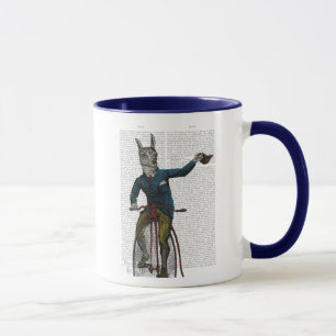 Lama auf dem Bike Tasse