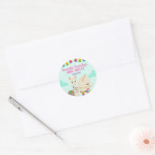 Lama Baby Shower Sticker (Umschlag)