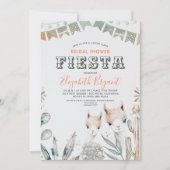 Lama-Brautparty-Fiesta südwestlich Einladung (Vorderseite)