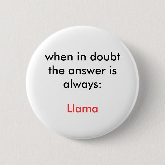 Lama! Button (Vorderseite)