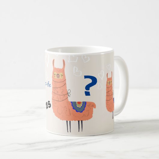 Lama Como Te Llamas Kaffeetasse (VorderseiteRechts)