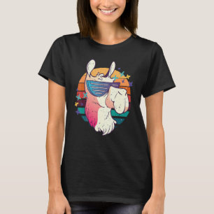 Lama cooles Alpaka mit Sonnenbrille T-Shirt