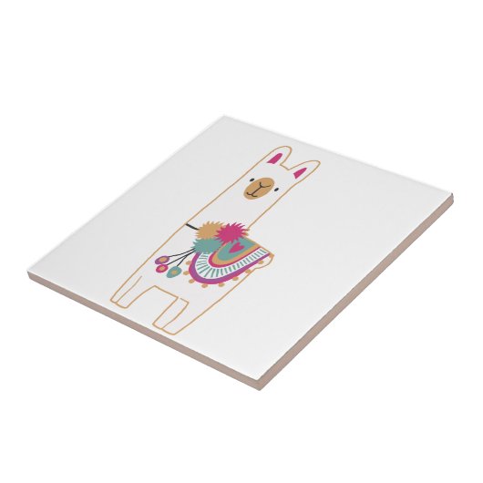 Lama-Cute Fliese (Seite)