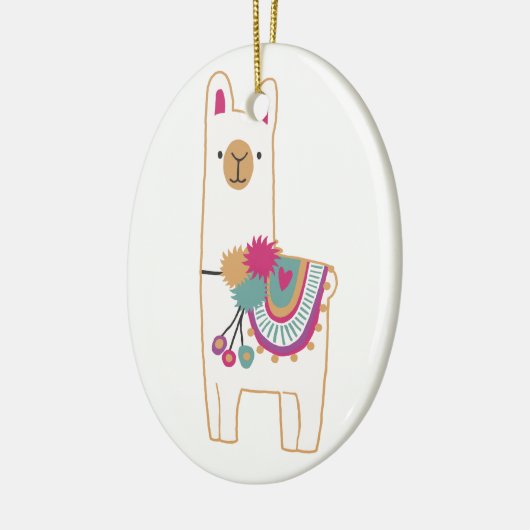 Lama-Cute Keramikornament (Links)