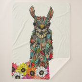 Lama daisy Liebe Kreide Sherpadecke (Vorderseite)