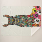 Lama daisy Liebe Kreide Sherpadecke (Vorderseite (Horizontal))