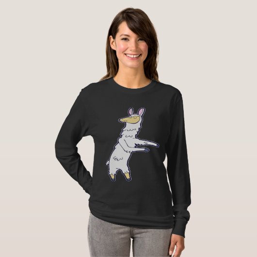 Lama Dance Floss wie ein Boss T-Shirt (Vorne ganz)