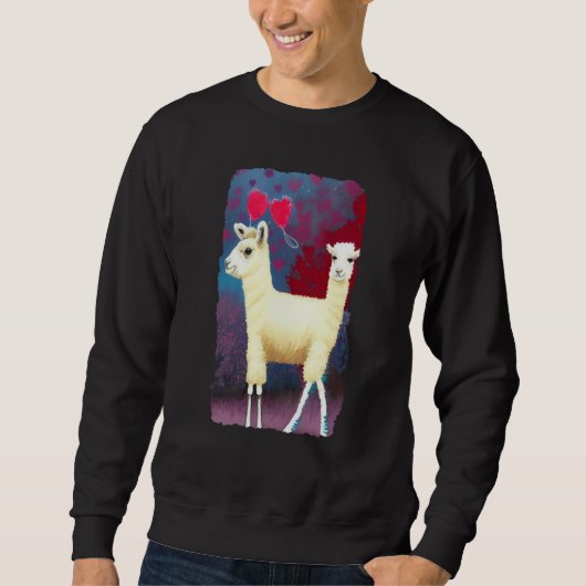 Lama der Liebe 03 Sweatshirt (Vorderseite)