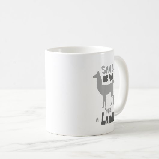 Lama-Drama Kaffeetasse (VorderseiteRechts)