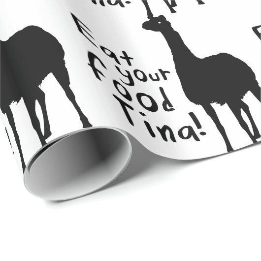 Lama-Dynamit Geschenkpapier (Rolleneckpunkt)