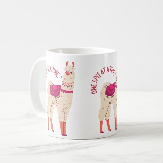 Lama , ein Spion zu der Zeit! Kaffeetasse (Vorderseite Links)