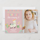 Lama Einladungen mit Foto (Vorderseite)