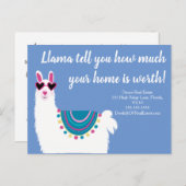 Lama erzählen Ihnen, wie viel Marketing aus echtem Postkarte (Vorne/Hinten)