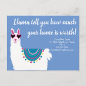 Lama erzählen Ihnen, wie viel Marketing aus echtem Postkarte (Vorderseite)