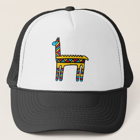 Lama-Farben Truckerkappe (Vorderseite)