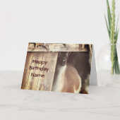 Lama Farm Animal Personalisiert Birthday Card Karte (Vorderseite)