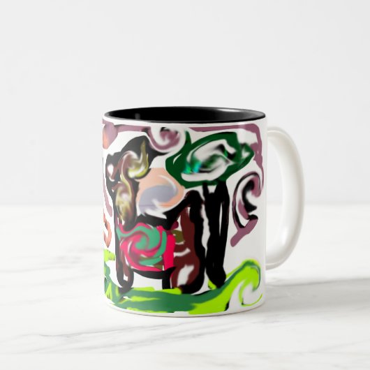 Lama Faul Zweifarbige Tasse (VorderseiteRechts)
