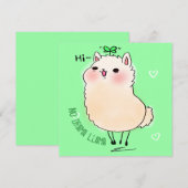 Lama Feiertagskarte (Vorne/Hinten)