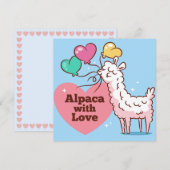 Lama Feiertagskarte (Vorne/Hinten)