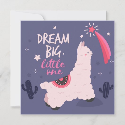 Lama Feiertagskarte (Vorderseite)