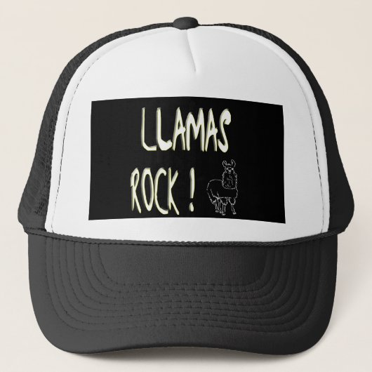 Lama-Felsen! Hut Truckerkappe (Vorderseite)