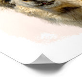 Lama flüchtige Blick ein boo-Kinderzimmer Kunst Poster (Ecke)