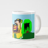 Lama Freude Jumbo-Tasse (Vorderseite Rechts)
