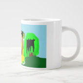 Lama Freude Jumbo-Tasse (Rechts)
