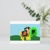 Lama Freude Postkarte (Stehend Vorderseite)