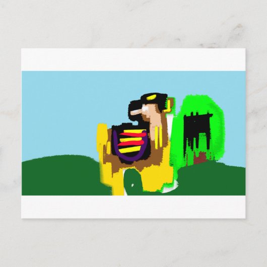 Lama Freude Postkarte (Vorderseite)