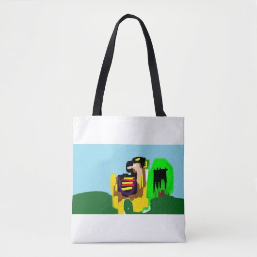 Lama Freude  Tasche (Vorderseite)