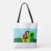 Lama Freude  Tasche (Rückseite)